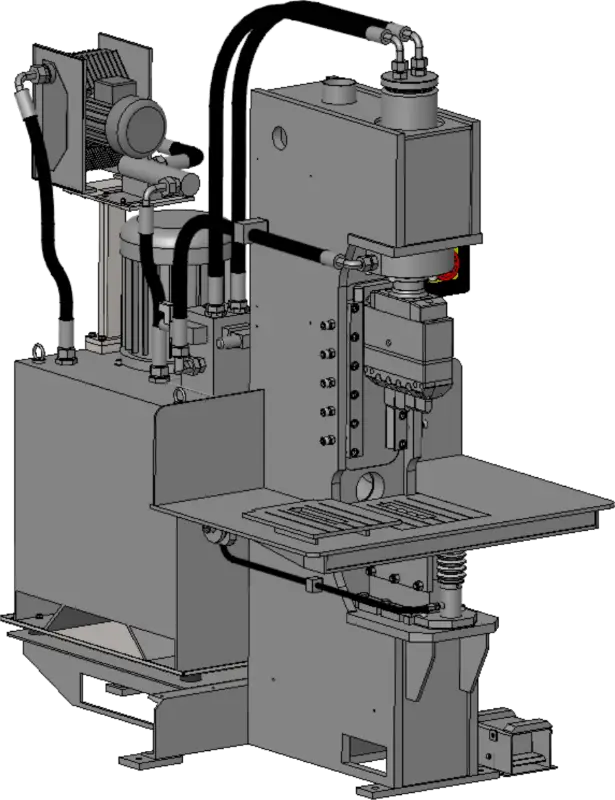 Model of paving stone splitter - perspective